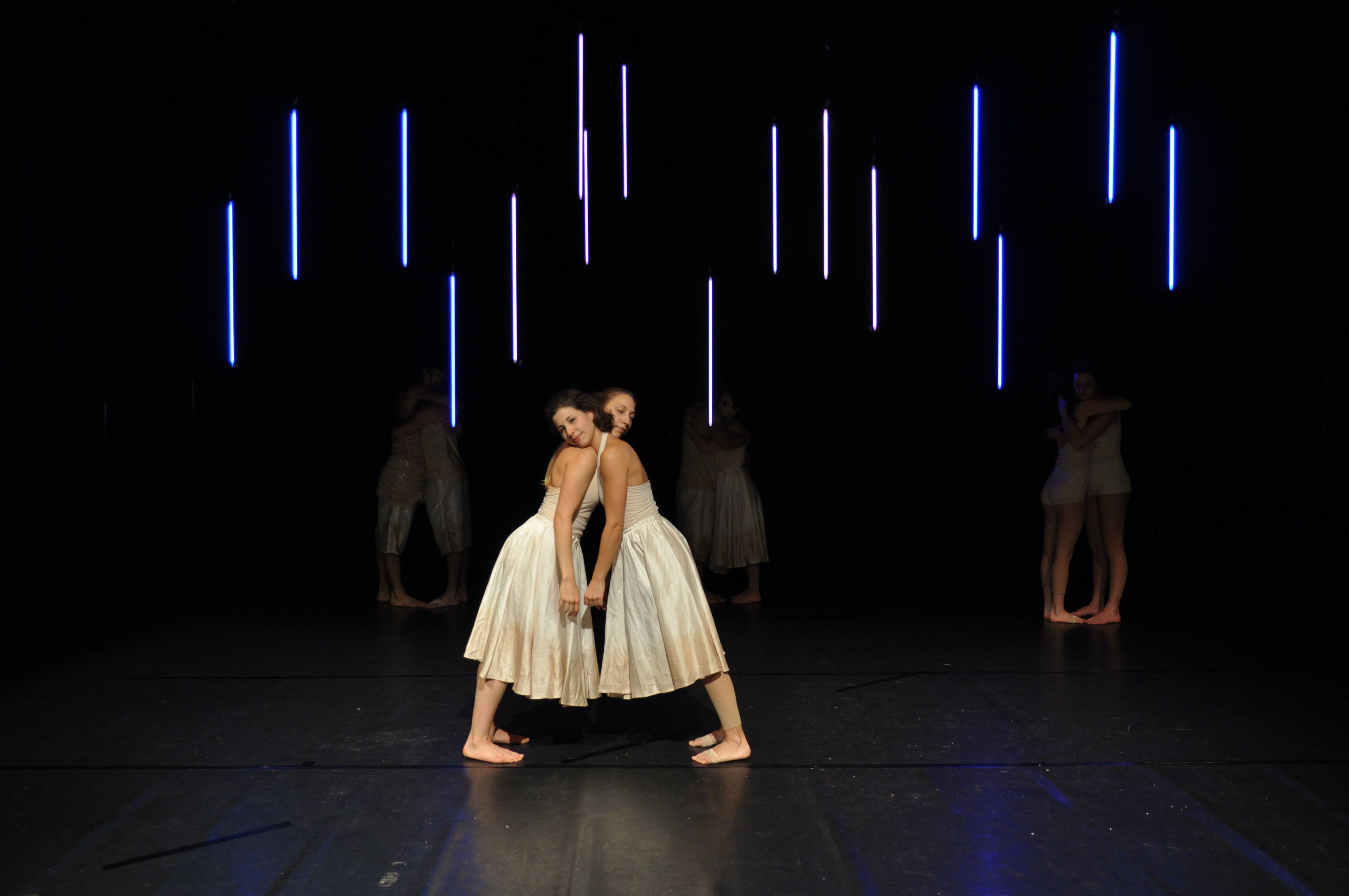 four couples of dancers